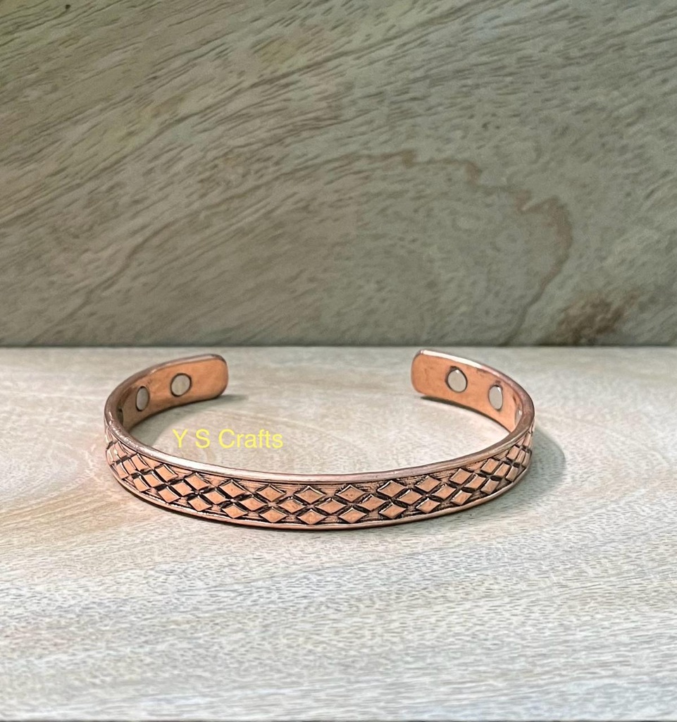 Copper Bracelet Plain C05 - Men