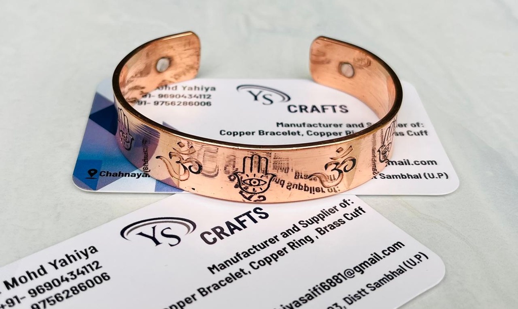 Copper Bracelet Plain C08 - Men