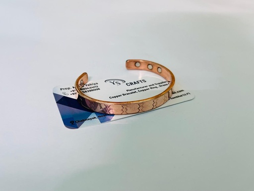 Copper Bracelet Plain C02 - Men