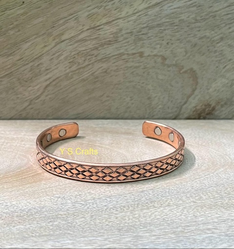 Copper Bracelet Plain C05 - Men